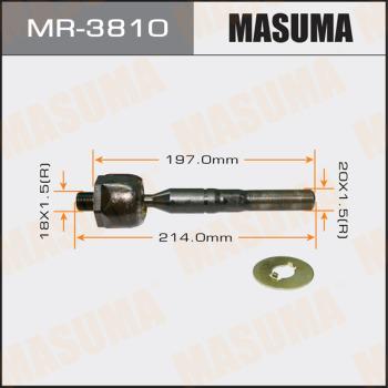 MASUMA MR-3810 - Осевой шарнир, рулевая тяга autospares.lv