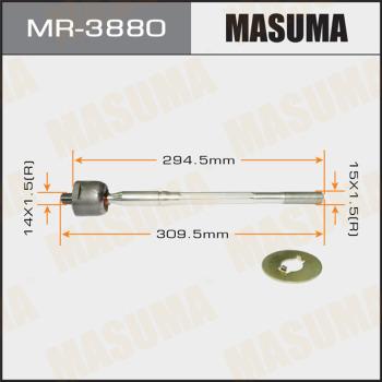 MASUMA MR-3880 - Осевой шарнир, рулевая тяга autospares.lv