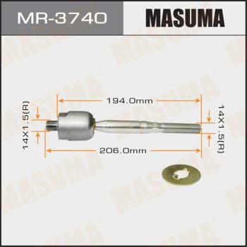 MASUMA MR-3740 - Осевой шарнир, рулевая тяга autospares.lv