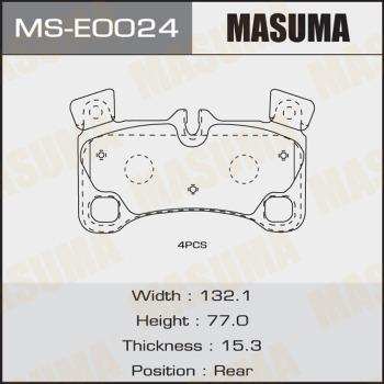 MASUMA MS-E0024 - Комплект тормозных колодок, барабанные autospares.lv