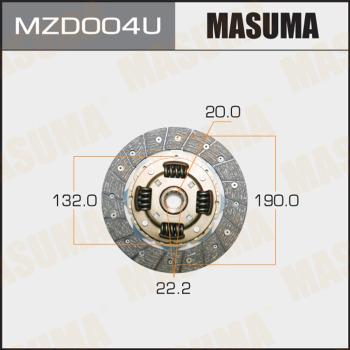 MASUMA MZD004U - Диск сцепления, фрикцион autospares.lv