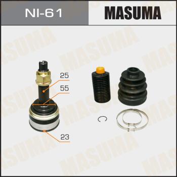 MASUMA NI-61 - Шарнирный комплект, ШРУС, приводной вал autospares.lv