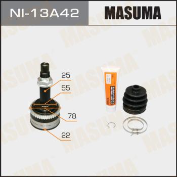 MASUMA NI-13A42 - Шарнирный комплект, ШРУС, приводной вал autospares.lv