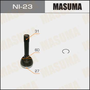 MASUMA NI-23 - Шарнирный комплект, ШРУС, приводной вал autospares.lv