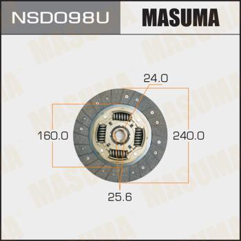 MASUMA NSD098U - Диск сцепления, фрикцион autospares.lv