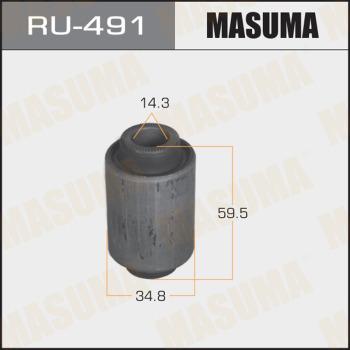 MASUMA RU-491 - Сайлентблок, рычаг подвески колеса autospares.lv