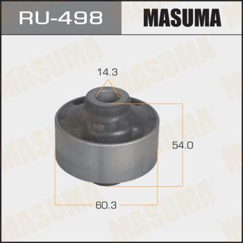 MASUMA RU-498 - Сайлентблок, рычаг подвески колеса autospares.lv