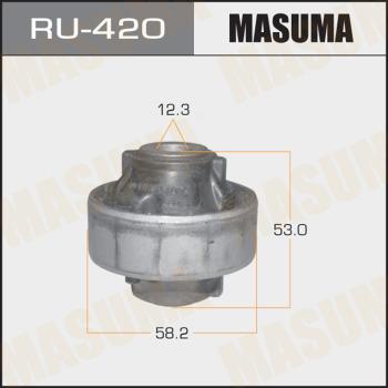 MASUMA RU-420 - Сайлентблок, рычаг подвески колеса autospares.lv