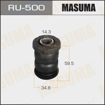 MASUMA RU-500 - Сайлентблок, рычаг подвески колеса autospares.lv