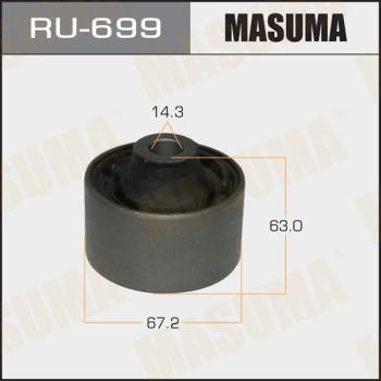 MASUMA RU-699 - Сайлентблок, рычаг подвески колеса autospares.lv