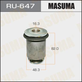 MASUMA RU-647 - Сайлентблок, рычаг подвески колеса autospares.lv