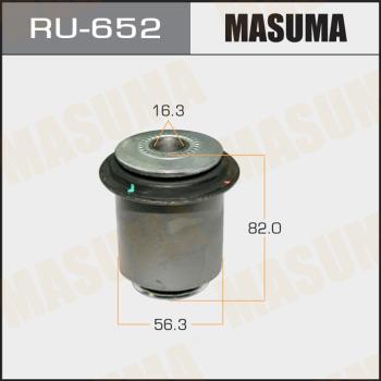 MASUMA RU-652 - Сайлентблок, рычаг подвески колеса autospares.lv