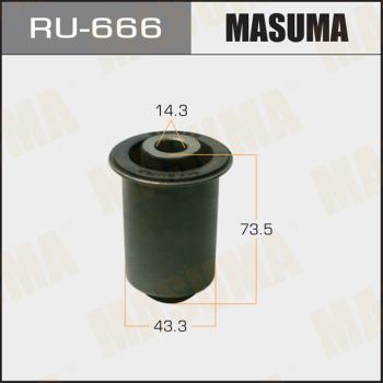 MASUMA RU-666 - Сайлентблок, рычаг подвески колеса autospares.lv