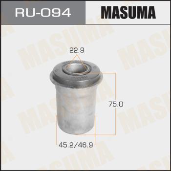 MASUMA RU-094 - Сайлентблок, рычаг подвески колеса autospares.lv