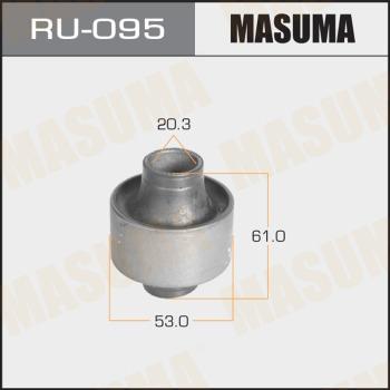 MASUMA RU-095 - Сайлентблок, рычаг подвески колеса autospares.lv