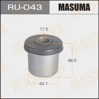 MASUMA RU-043 - Сайлентблок, рычаг подвески колеса autospares.lv