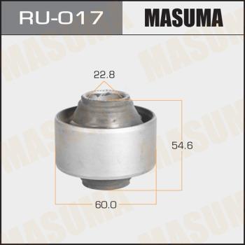 MASUMA RU-017 - Сайлентблок, рычаг подвески колеса autospares.lv