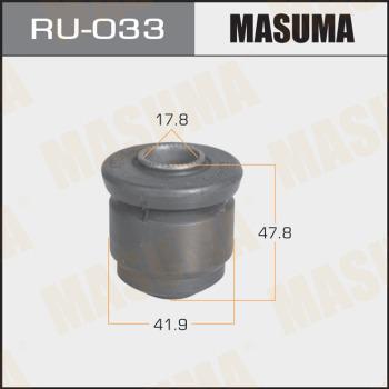 MASUMA RU-033 - Сайлентблок, рычаг подвески колеса autospares.lv