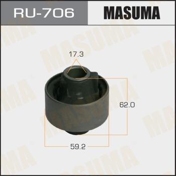MASUMA RU-706 - Сайлентблок, рычаг подвески колеса autospares.lv