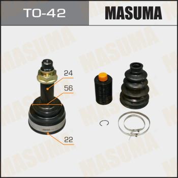 MASUMA TO-42 - Шарнирный комплект, ШРУС, приводной вал autospares.lv