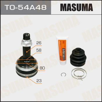 MASUMA TO-54A48 - Шарнирный комплект, ШРУС, приводной вал autospares.lv