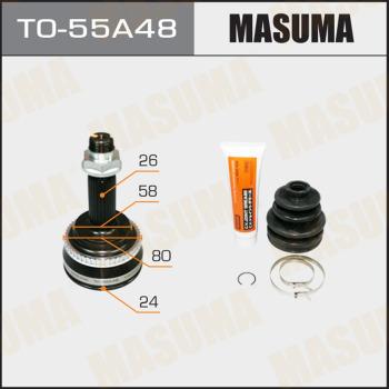 MASUMA TO-55A48 - Шарнирный комплект, ШРУС, приводной вал autospares.lv