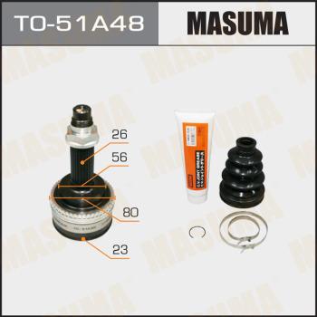 MASUMA TO-51A48 - Шарнирный комплект, ШРУС, приводной вал autospares.lv