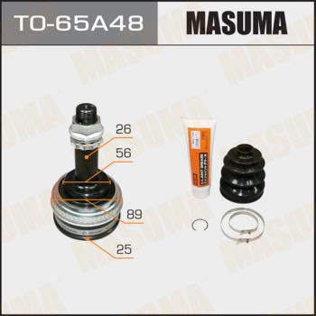 MASUMA TO-65A48 - Шарнирный комплект, ШРУС, приводной вал autospares.lv