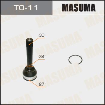 MASUMA TO-11 - Шарнирный комплект, ШРУС, приводной вал autospares.lv