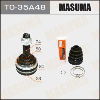 MASUMA TO-35A48 - Шарнирный комплект, ШРУС, приводной вал autospares.lv