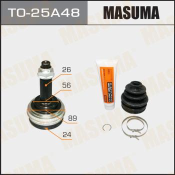 MASUMA TO-25A48 - Шарнирный комплект, ШРУС, приводной вал autospares.lv