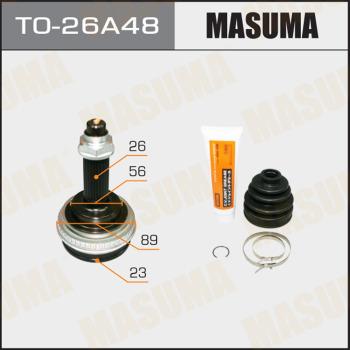 MASUMA TO-26A48 - Шарнирный комплект, ШРУС, приводной вал autospares.lv