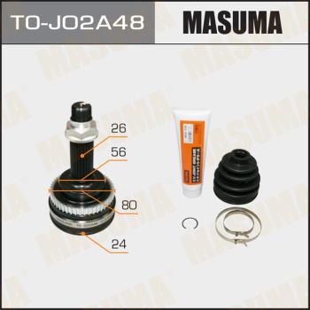 MASUMA TOJ02A48 - Шарнирный комплект, ШРУС, приводной вал autospares.lv