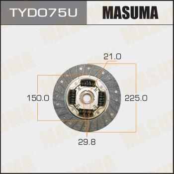 MASUMA TYD075U - Диск сцепления, фрикцион autospares.lv