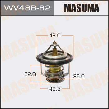 MASUMA WV48B82 - Термостат охлаждающей жидкости / корпус autospares.lv