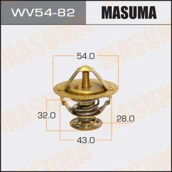 MASUMA WV54-82 - Термостат охлаждающей жидкости / корпус autospares.lv