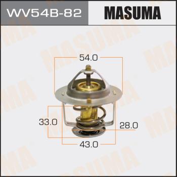 MASUMA WV54B82 - Термостат охлаждающей жидкости / корпус autospares.lv