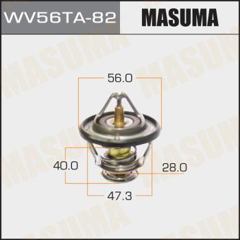 MASUMA WV56TA82 - Термостат охлаждающей жидкости / корпус autospares.lv