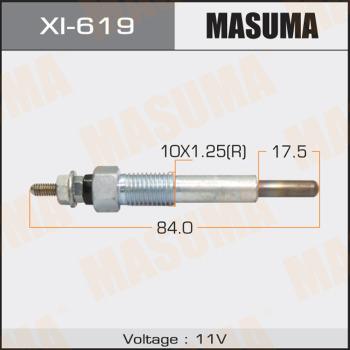 MASUMA XI619 - Свеча накаливания autospares.lv