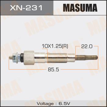 MASUMA XN-231 - Свеча накаливания autospares.lv