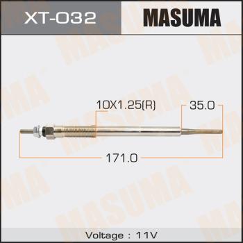 MASUMA XT032 - Свеча накаливания autospares.lv