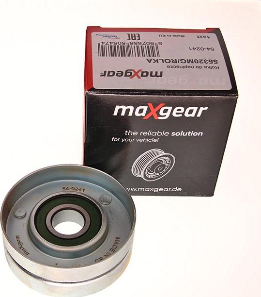 Maxgear 54-0241 - Ролик, поликлиновый ремень autospares.lv