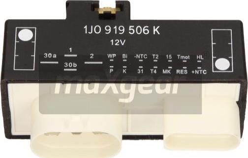 Maxgear 50-0069 - Реле, продольный наклон шкворня вентилятора autospares.lv