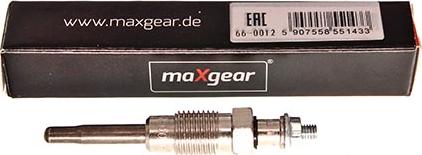 Maxgear 66-0016 - Свеча накаливания autospares.lv