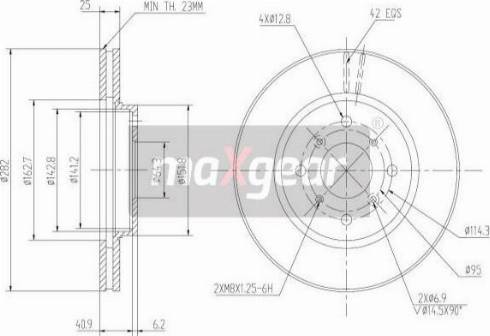 Maxgear 19-0924MAX - Тормозной диск autospares.lv