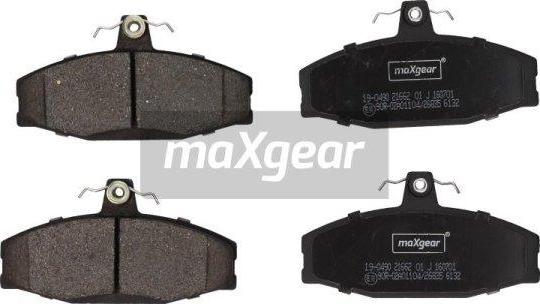 Maxgear 19-0490 - Тормозные колодки, дисковые, комплект autospares.lv