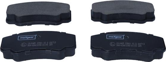 Maxgear 19-0485 - Тормозные колодки, дисковые, комплект autospares.lv