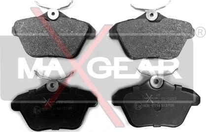 Maxgear 19-0433 - Тормозные колодки, дисковые, комплект autospares.lv
