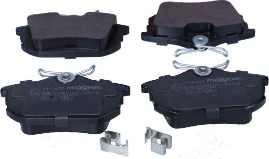 Maxgear 19-0427 - Тормозные колодки, дисковые, комплект autospares.lv