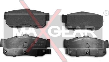 Maxgear 19-0474 - Тормозные колодки, дисковые, комплект autospares.lv